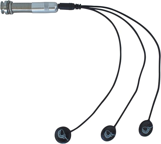 Journey Instruments Passive Piezo Acoustic Pickup – EP001K Three Balanced German-Made Passive Pickup Elements – Piezo Pickup for Acoustic Guitars (Ceramic)