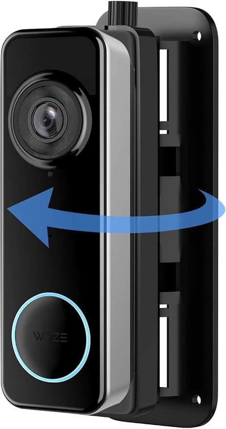 Doorbell Mount for Wyze Battery Video Doorbell and Video Doorbell v2, 35-145° by CaGuan