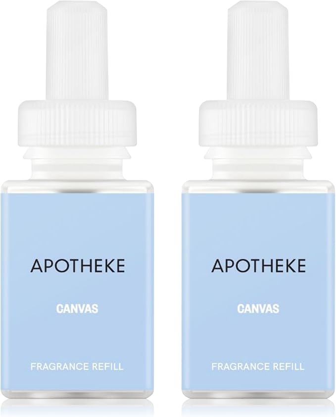 Pura Smart Home Plug-in Diffuser Refills by Apotheke, (Canvas, 2-Pack) - Pura Fragrance Refills - Long-Lasting Aromatherapy Air Freshener Fragrance Products with Perfume-Grade Essential Oils