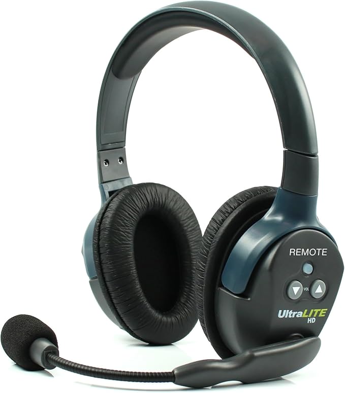 EARTEC ULDR-HD Ultralite HD Dual Ear Add-On or Replacement Remote Headset, HD Version Only, Full Duplex Wireless Communication, Includes Rechargeable Battery