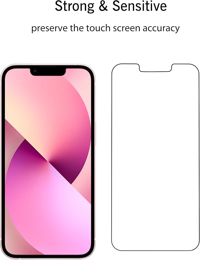 Ailun Screen Protector for iPhone 13 mini Display 2021 3 Pack Tempered Glass - Image 5