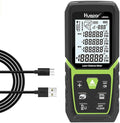 Huepar Laser Distance Measure 165Ft with Li-ion Battery & Electric Angle Sensor, Backlit LCD Laser Measure Ft/in/M with High Accuracy Multi-Measurement Modes, Pythagorean, Distance, Area&Volume-LM50A