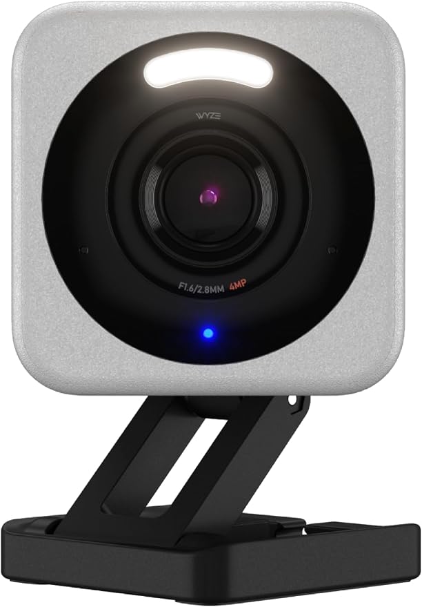 WYZE Cam v4, 2.5K HD WiFi Smart Home Security Camera, Indoor/Outdoor, Motion by Amazon+Renewed