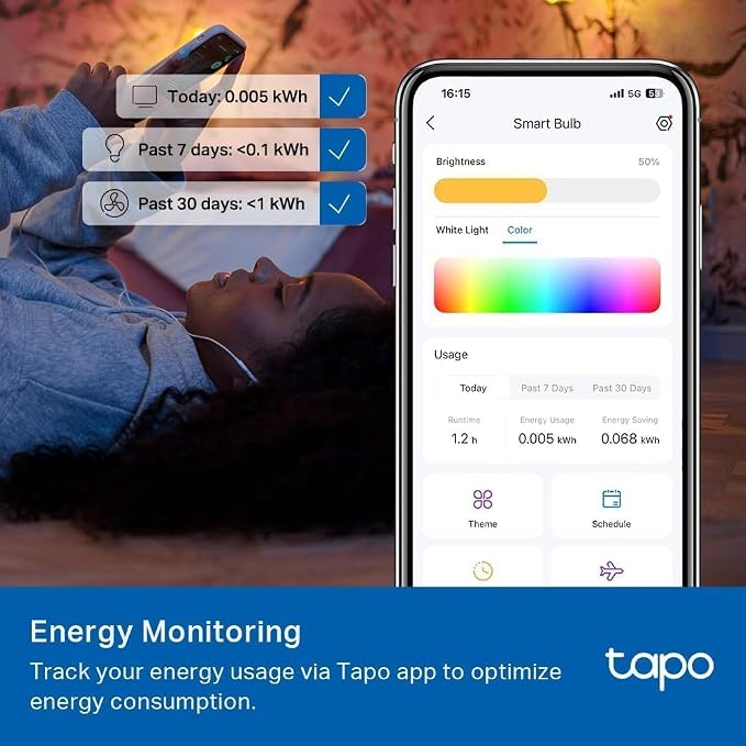 TP-Link Tapo Smart Light Bulbs, 1100 Lumens High Brightness, Matter-Certified - Image 11