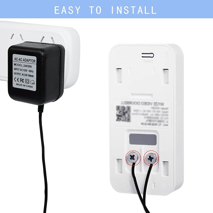 24V 500mA Video Doorbell Power Adapter Compatible - Image 4