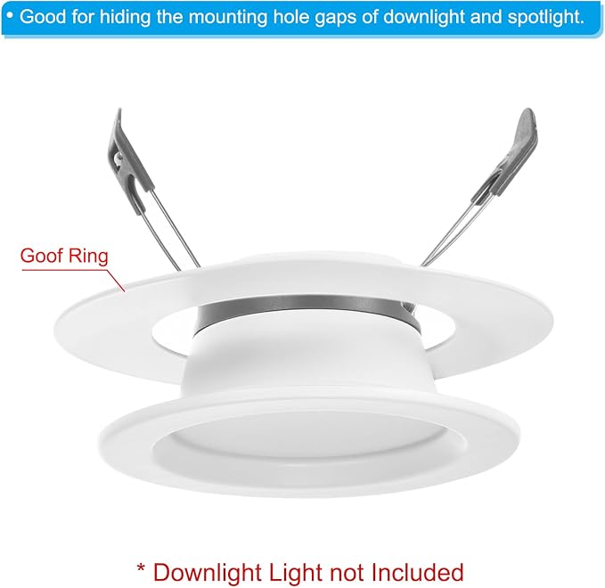 PATIKIL 4" ID 5.5" OD Light Trim Ring - Image 3