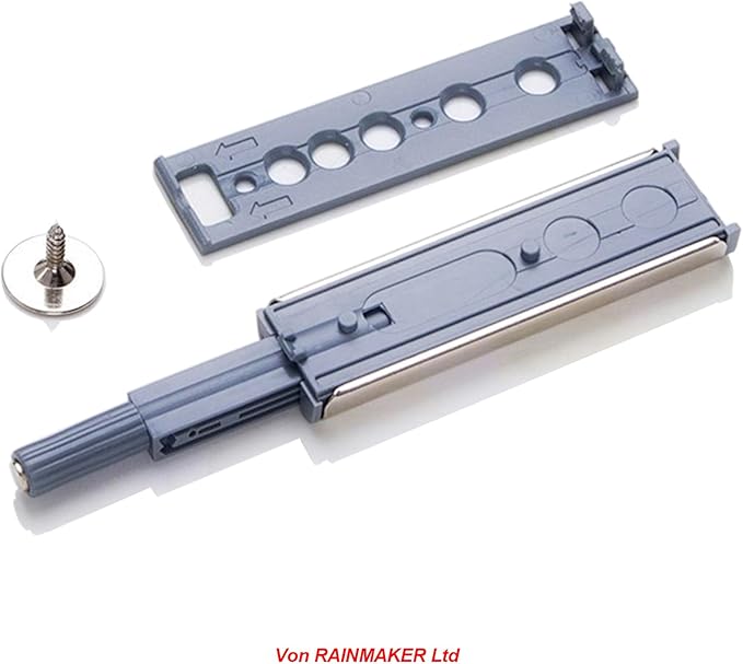 Push to Open Door Catches for Kitchen Cabinet Cupboard Wardrobe Automatic Spring Flap Touch Latch for Screw Fixing Pack of 10