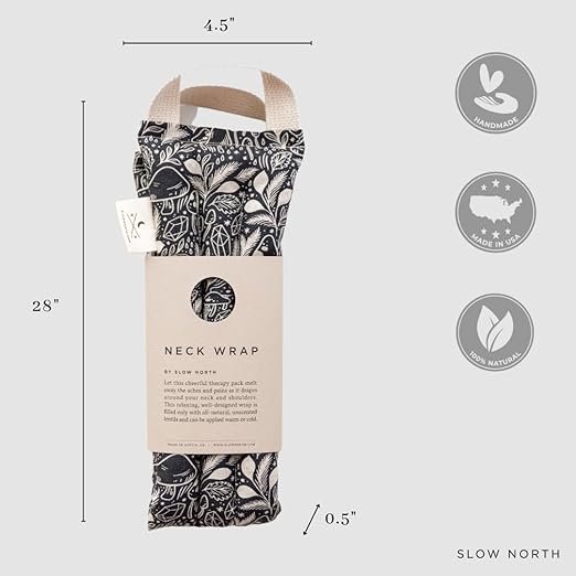 Slow North Hot & Cold Neck Shoulder Wrap: Natural Relief from Shoulder and Neck Ache, Menstrual Cramps Relief, and Stress Reduction