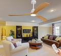 Gaizw Ceiling Fans with Lights and Remote Control, 60 Inch Ceiling Fan with Light, 2 Downrods 3 Blades Celing Light,6 Speeds Reversible Quiet DC Motor Indoor Outdoor Fan