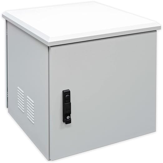 Electriduct 12U Outdoor Cabinet 18 Inch Depth IP55 Weather Resistant Enclosure by Electriduct