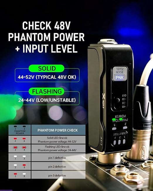 XVIVE AT-3 Audio Tester Ultra, Split-Design 5-in-1 Signal Generator, - Image 6