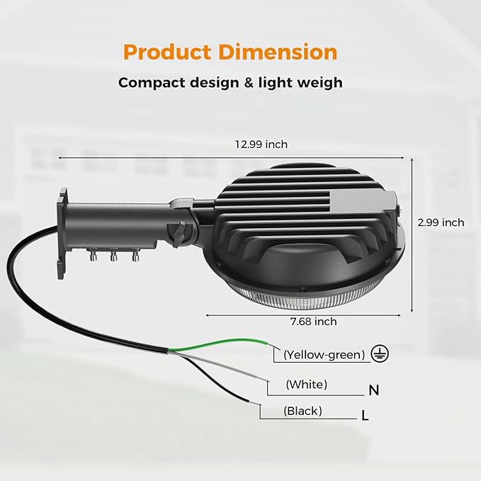 AIKVSXER 200W LED Barn Light 30000LM Dusk to Dawn Photocell LED Outdoor Area Security Light IP66 6500K Daylight for Yard Street Farm Garden Garage 1 Pack