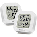 Vaikby Indoor Thermometer 2Pack, Humidity Gauge Meter Digital Hygrometer Room by Vaikby