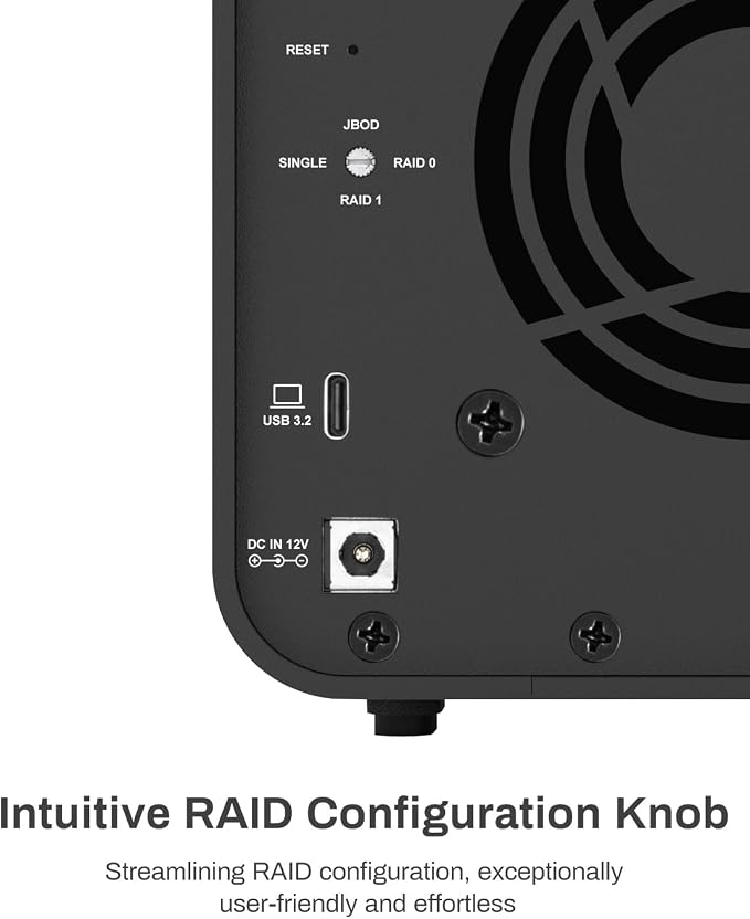 TERRAMASTER D2-320 USB RAID Enclosure - Image 3