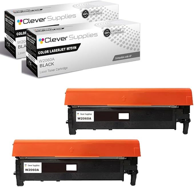 CS Replacement Compatible with HP M751N Toner Cartridge W2000A to use with M751DN (Black, 2-Pack)