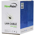 NavePoint Cat6, Solid Bulk Ethernet Cable, 23AWG 4 Pair, Unshielded Twisted Pair by NavePoint