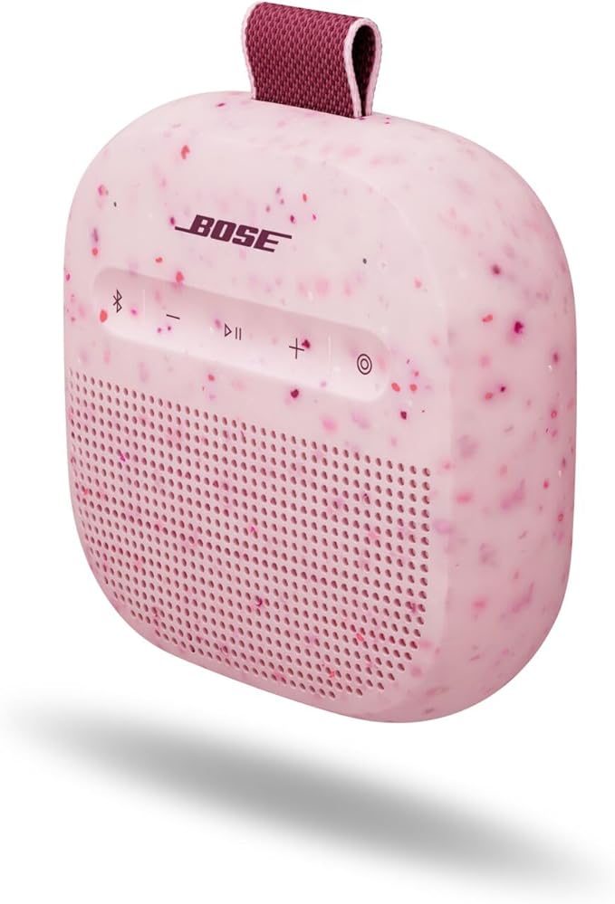 Bose New SoundLink Micro Portable Bluetooth Speaker (2nd Gen), Wireless Outdoor Speaker, Up to 12 Hours Battery Life, Waterproof and Dustproof, Petal Pink - Limited Edition Color