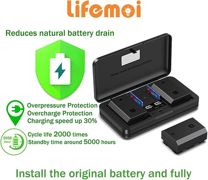 NB-10L Camera Battery Multifunctional Charger Set Compatible - Image 5
