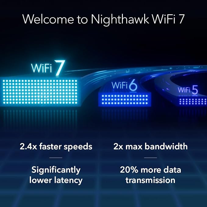 NETGEAR RS300-100NAR Nighthawk RS300 Tri-Band WiFi 7 Router, Wireless Speed Up - Image 8