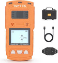 TopTes Guard-566 Portable Carbon Monoxide Detector, Rechargeable CO Detector with Back Clip, Vibration, Visual and Audible Alarms, 168h Long Standby, Adjustable Alarm Thresholds for Home, Work Use