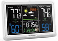 Newentor Weather Station Wireless Indoor Outdoor, 7.5in Display Atomic Clock by Newentor