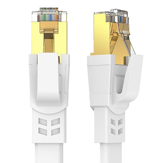Cat 8 Ethernet Cable 15FT, High Speed Heavy Duty Cat8 Internet Ethernet Cable by Qiuean