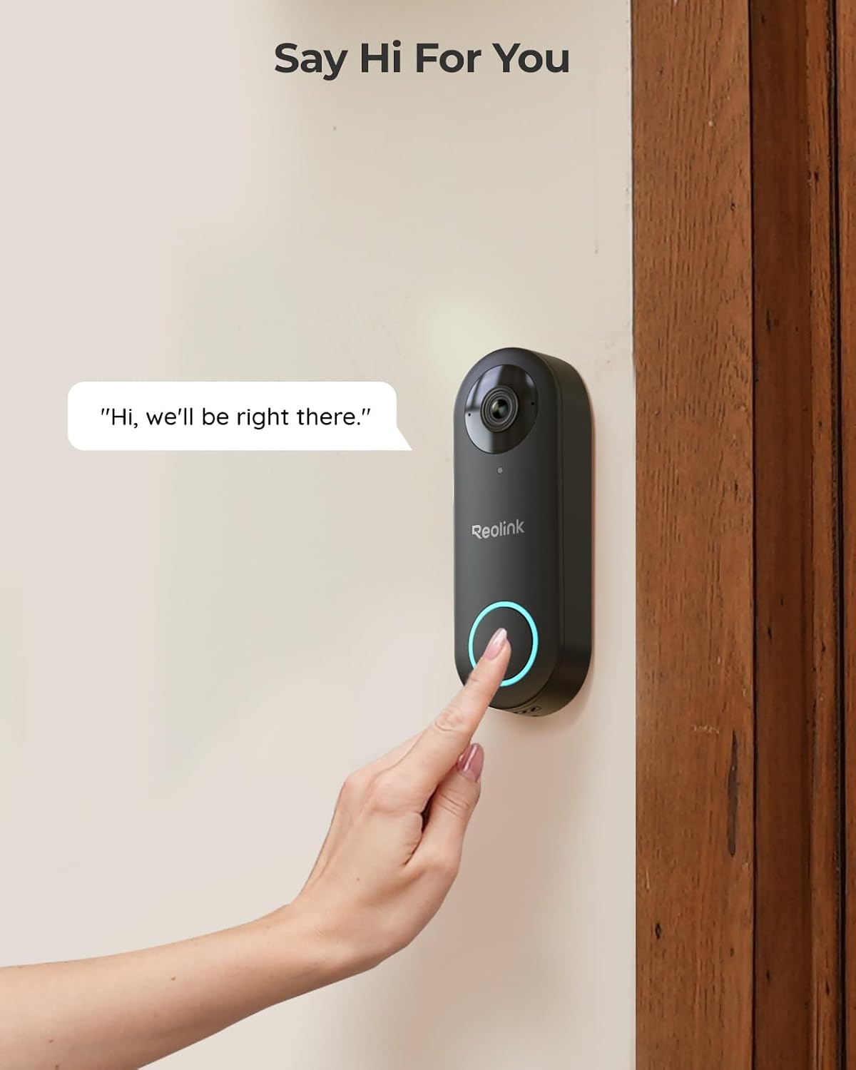 REOLINK 2K Video Doorbell PoE Camera with Chime, 3:4 Head-to-Toe View, 2-Way Talk, Person/Package Detection, Outdoor Waterproof, Smart Alerts, Supports NVR
