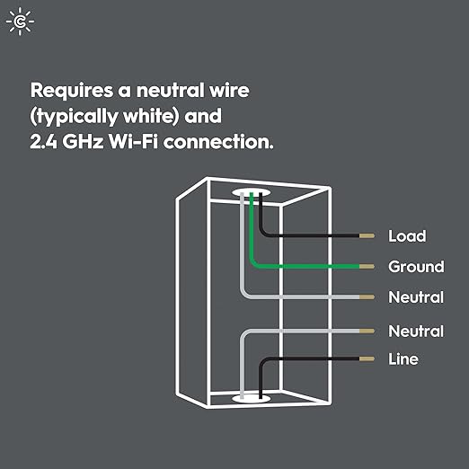 GE Smart C 2-amp Multi-Location White Wi-Fi Compatibility Touchless Illuminated Residential Light Switch with Wall