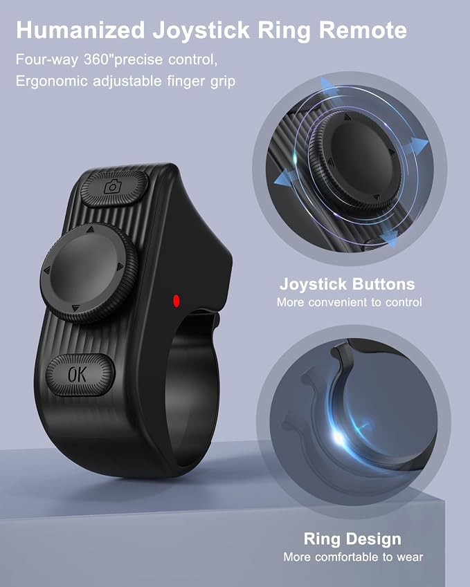 TikTok Scrolling Ring Remote Control, Camera Shutter Remote, Wireless Bluetooth - Image 4