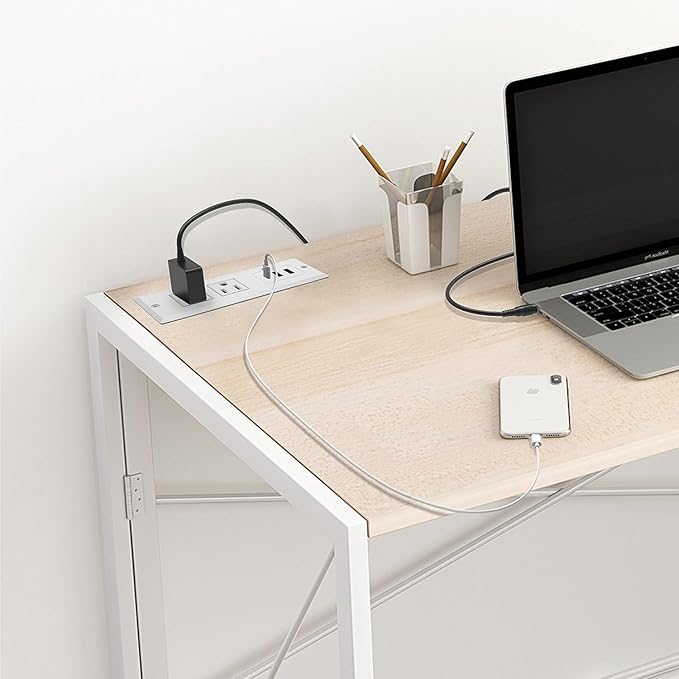 20W Recessed Power Strip USB C Fast Charge Desk Power Outlet Type C Flush Mounted Extension Power Plug for Conference Countertop Desktop Drawer Sofa ETL Listed 10ft Power Cord