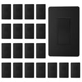 ThunderWay Matte Black Single Pole Decorator Light Switch with Screwless Wall Plate, 15 A 120/277 V, ON/Off Rocker Paddle Interrupter, Self-Grounding, Residential Grade,UL Listed (20 Pack)