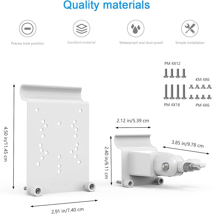 Universal Security Camera Vinyl Siding Mount Kit - Image 2