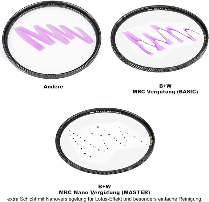 B+W 55mm Master Clear MRC Nano 007M Glass Filter - Image 6