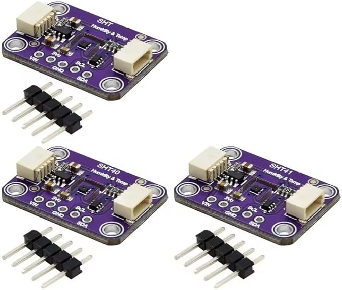SHT40 SHT41 SHT45 Temperature and Humidity Sensor Module 3.3-5V I2C for Air Conditioners and Automation Controls(SHT41)