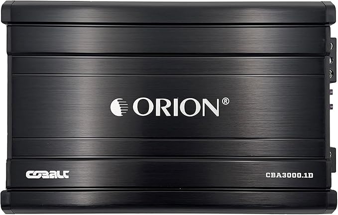 Orion Cobalt CBA3000.1D Monoblock 1-Channel Class D Amplifier for Car Subwoofer, 3000W, 1/2/4 Ohm Stable, Adjustable Low Pass & Subsonic Filter with Bass Boost, MOSFET Power Supply, Bass Knob Included