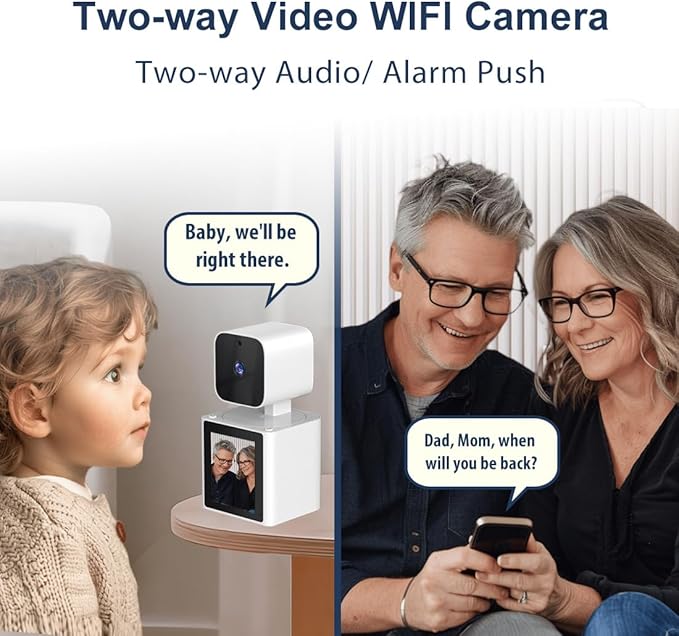 CIAJIE Home Security Camera Indoor,Pet Camera,1080P Dog Camera with Two Way Video,Monitor for Elderly/Baby/Nanny/Pet/Dog with app,Pan/Tilt WiFi Cameras,Night Vision,CS10
