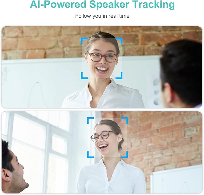 RayBit 4K Pro Audio and Video Conference Room Camera with Remote Control for Windows TV, AI-Powered HD Webcam with Microphone & Speaker for Desktop Computer/PC/Monitor/Laptop/Teams/Zoom/Skype