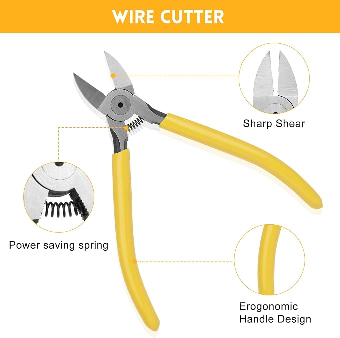 RJ45 Crimp Tool Kit for Cat5 Cat5e Cat6 Modular Plugs Connectors, 8P/RJ-45 - Image 4