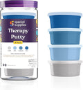 Special Supplies Therapy Putty for Kids and Adults - Resistive Hand Exercise Stress Relief Therapy Putty Kit, Set of 4 Strengths, Three Ounces of Each Putty (Ocean Colors)