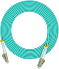 Jeirdus 1Meter 3ft LC to LC Duplex 50/125 10G OM3 Multi-Mode Fiber Optic Cable Jumper Optical Patch Cord LC-LC