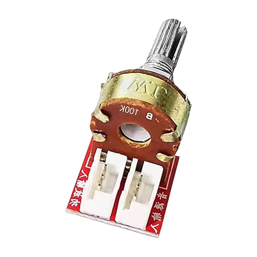 Double Gang Potentiometer Sound Control Module B10K/B50K/B100K for Auditory Projects Stereo Adjustment Board Double Gang Potentiometer