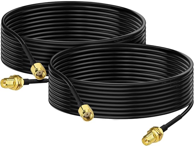 Bingfu WiFi Antenna Extension Cable 2-Pack RP-SMA Male to RP-SMA Female - Image 6
