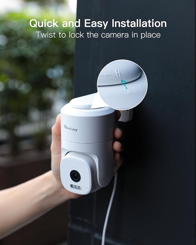 VIMTAG 2.5K 4MP Outdoor Security Camera, Pan/Tilt WiFi Home CCTV Camera - Image 14