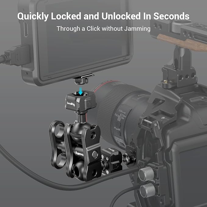 SmallRig Quick Release Ballhead Magic Arm 360° Rotation Articulating Magic Arm - Image 2