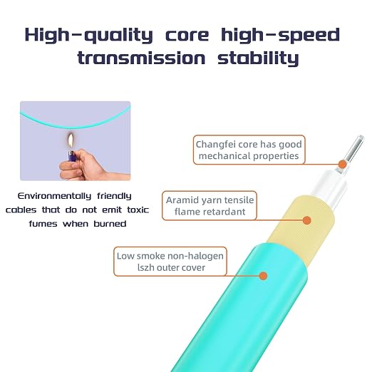 Fiber Patch Cable 328ft/100meters LC/UPC to SC/UPC OM3 10Gb/Gigabit MultiMode - Image 3