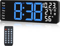 Digital Wall Clock Large Display, 17.3" Digital Clock by Jun-Electron
