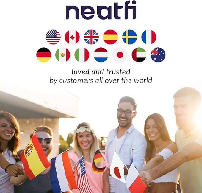 Neatfi Elite HD XL Task Lamp, 1600 Lumens, 84PCS SMD LED, 6500K, Non-Polar Dimming, Desk Light for Home, Office, and Study Room (Non-CCT with Clamp, White, 22 Inches)