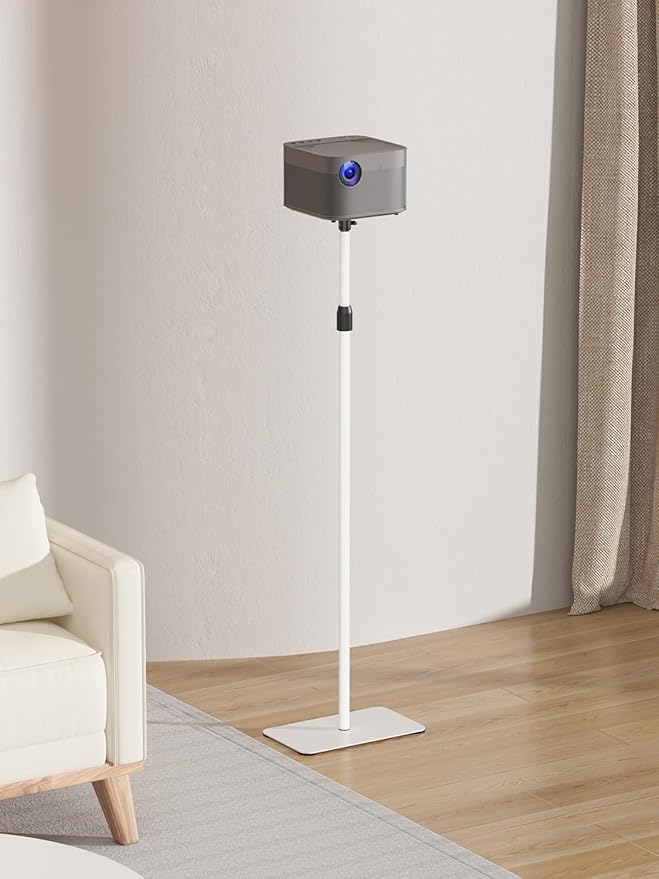 suptek Exdentable 63.9" Projector Stand 360°Swivel, Height Adjustable 53.7-63.9inch, Mini Projector Mount Bracket, Compatible with Home Office Video Vlog DVR Camera, PR001FLW