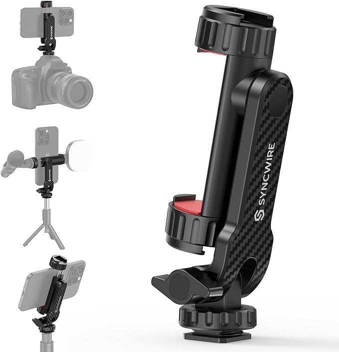 SYNCWIRE Tripod Phone Mount, Universal Smartphone Mount Adapter by SYNCWIRE