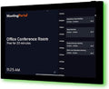 PoE Texas Low Profile 10-Inch Touchscreen Conference Room Scheduler PoE Tablet with Visible LED Status Ring and MeetingPortal App - Touch Screen Digital Display Syncs with Your Business Calendar